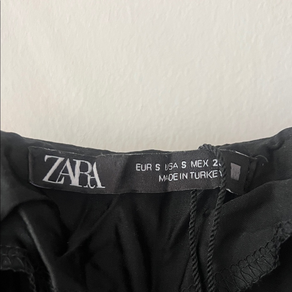 Zara Black Ruffle Maxi Dress - Picture 2 of 3